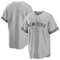 Silnrao NY.Yankees ## Yankees Blank Player Gray Road Game Stitched Jerseys