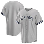 Silnrao NY.Yankees ## Yankees Blank Player Gray Road Game Stitched Jerseys