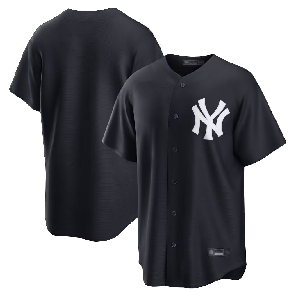 Silnrao NY.Yankees ## Yankees Blank Player Navy Replica Game Stitched Jerseys