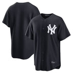 Silnrao NY.Yankees ## Yankees Blank Player Navy Replica Game Stitched Jerseys