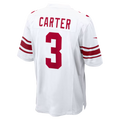 Silnrao NY.ork #3 Giants Abdul Carter  White Game Stitched Jerseys