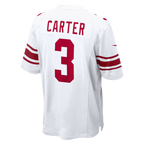 Silnrao NY.ork #3 Giants Abdul Carter  White Game Stitched Jerseys