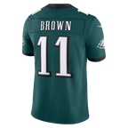 Silnrao P.Eagles #11 A.J. Brown Midnight Green Team Vapor F.U.S.E. Stitched Limited Jerseys