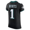 SilnraoP.Eagles #1 Jalen Hurts Black Alternate Vapor F.U.S.E. Elite Stitched Jerseys