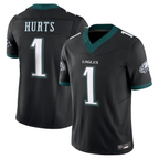 Silnrao P.Eagles #1 Jalen Hurts Player Black Vapor F.U.S.E. Limited Baseball Stitched Jerseys
