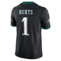 Silnrao P.Eagles #1 Jalen Hurts Player Limited Black Vapor F.U.S.E. Stitched Jerseys