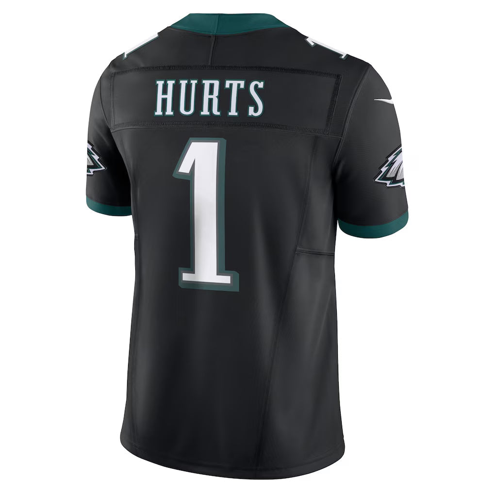 Silnrao P.Eagles #1 Jalen Hurts Player Limited Black Vapor F.U.S.E. Stitched Jerseys