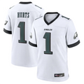 Silnrao P.Eagles #1 Jalen Hurts Player White Game Baseball Stitched Jerseys