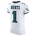 Silnrao P.Eagles #1 Jalen Hurts White Vapor F.U.S.E. Elite Stitched Jerseys
