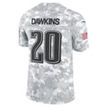 Silnrao P.Eagles #20 Brian Dawkins Arctic Camo 2024 Salute to Service Retired Player Limited Stitched Jerseys