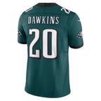 Silnrao P.Eagles #20 Brian Dawkins Midnight Green Vapor F.U.S.E. Limited Stitched Jerseys