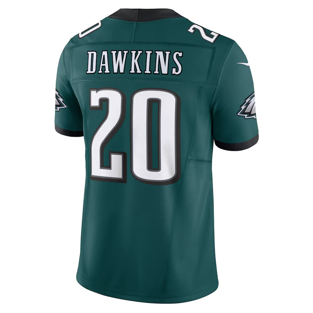 Silnrao P.Eagles #20 Brian Dawkins Midnight Green Vapor F.U.S.E. Limited Stitched Jerseys