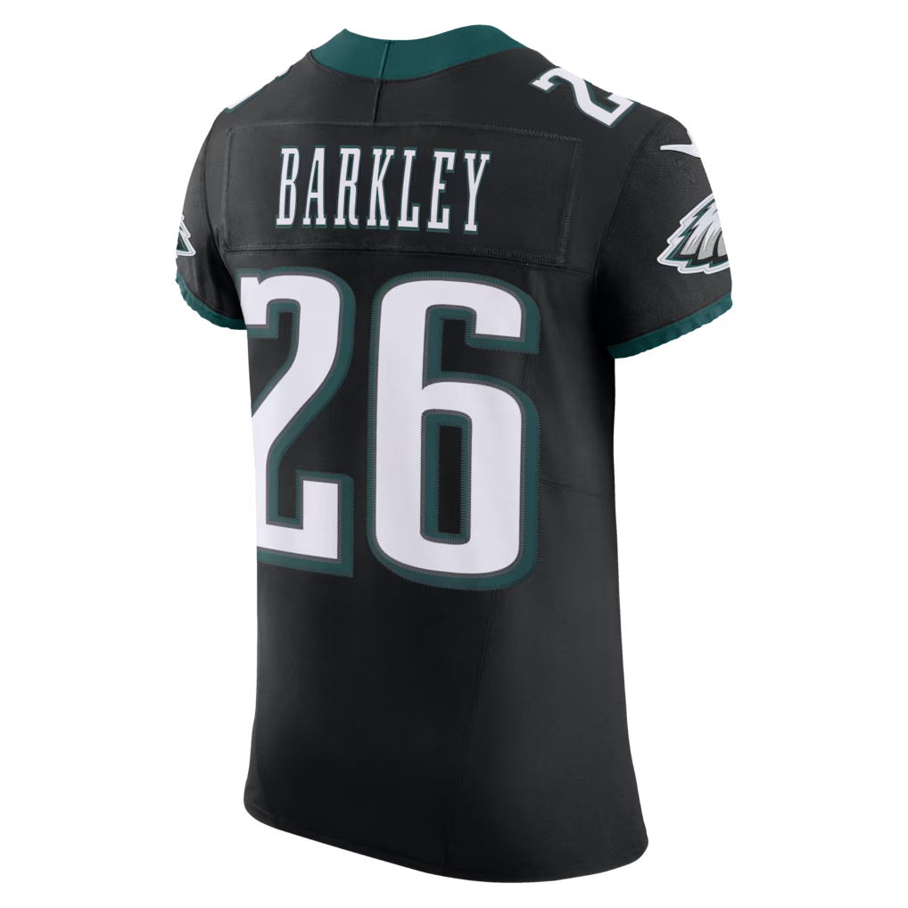 Silnrao P.Eagles #26 Saquon Barkley Black Alternate Vapor F.U.S.E. Elite Stitched Jerseys
