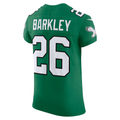 Silnrao P.Eagles #26 Saquon Barkley Kelly Green Alternate Vapor F.U.S.E. Elite Stitched Jerseys