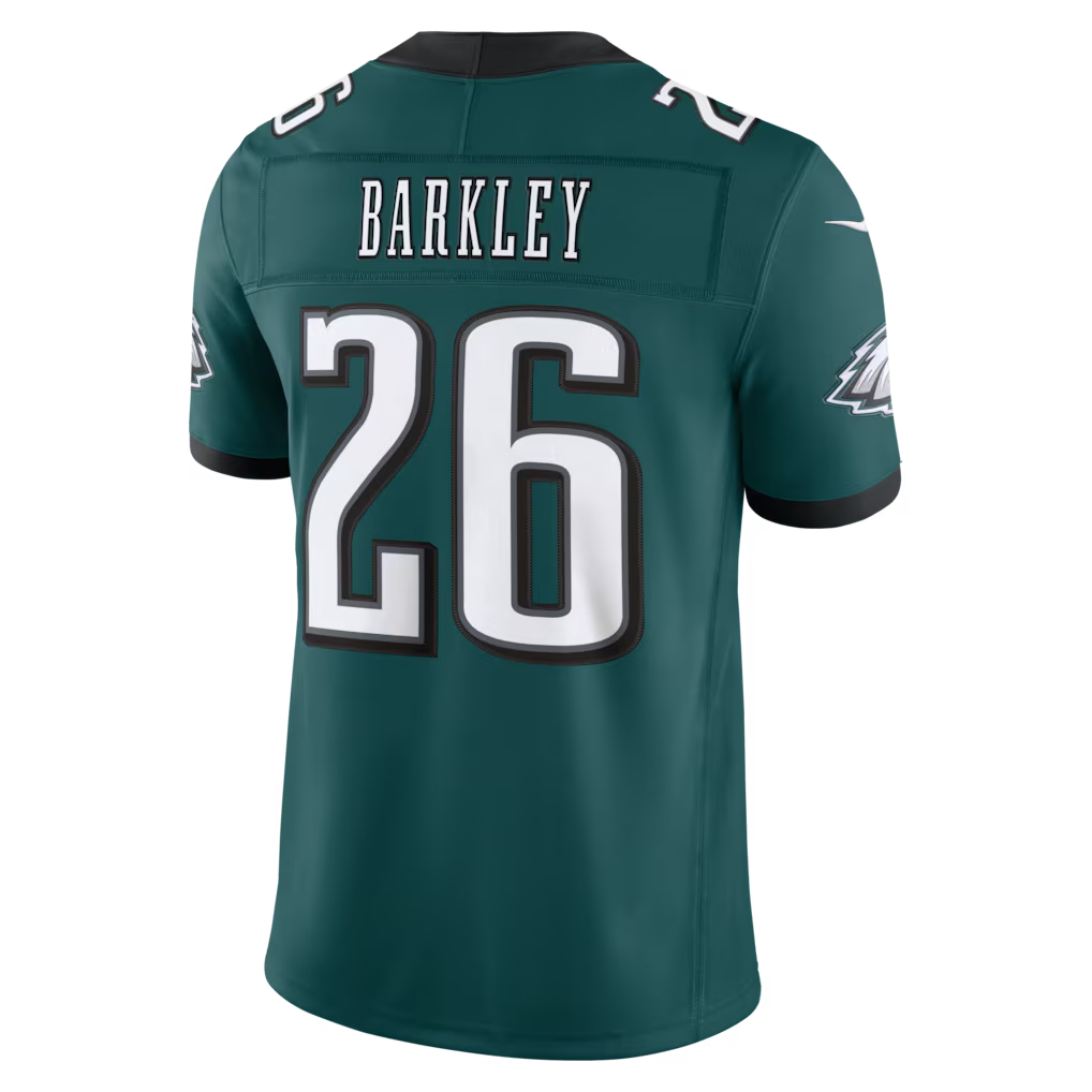 Silnrao P.Eagles #26 Saquon Barkley Midnight Green Team Vapor F.U.S.E. Stitched Limited Jerseys