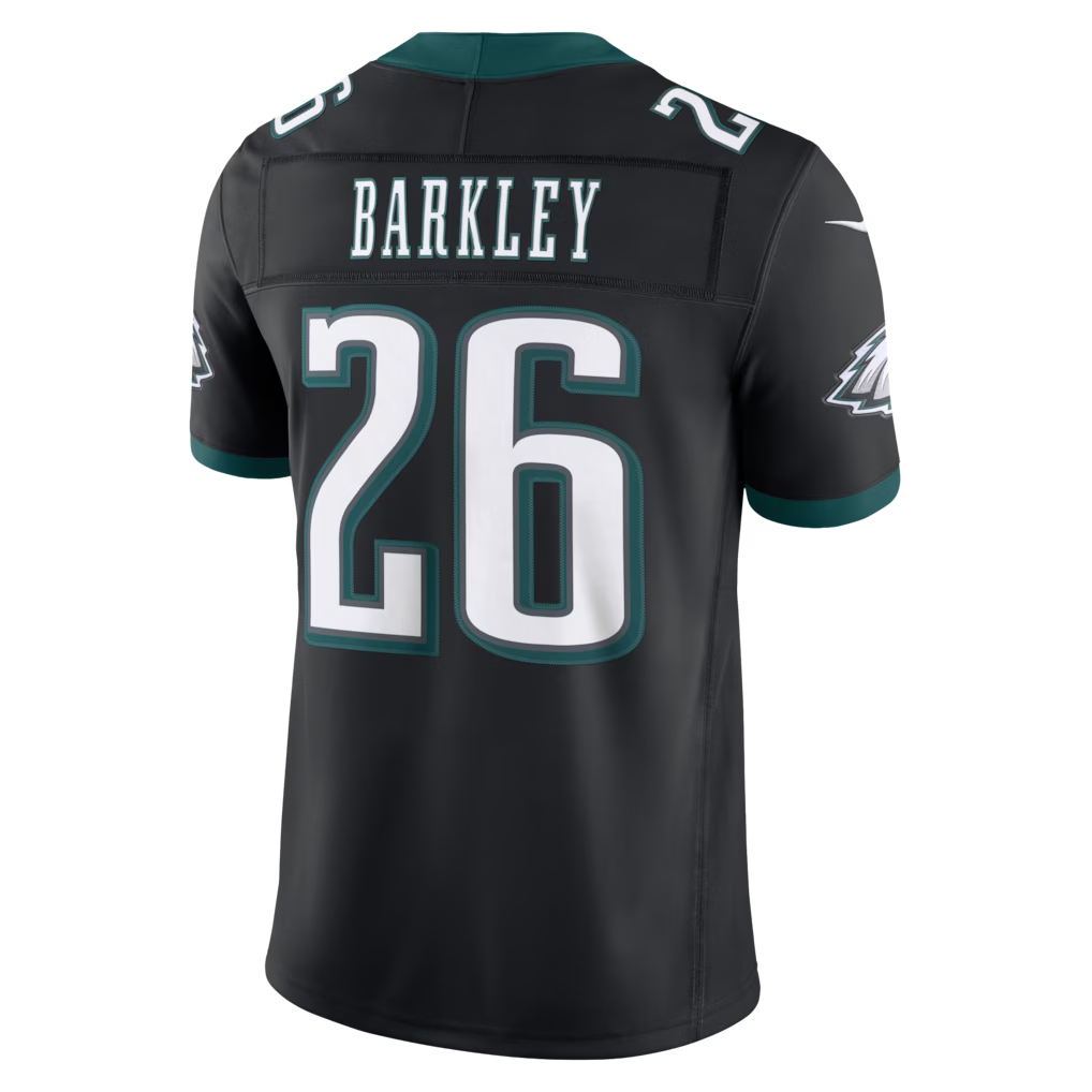 Silnrao P.Eagles #26 Saquon Barkley Black Alternate Vapor F.U.S.E. Stitched Limited Jerseys