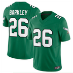 Silnrao P.Eagles #26 Saquon Barkley Player Kelly Green Vapor F.U.S.E. Limited Stitched Jerseys