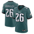 Silnrao P.Eagles #26 Saquon Barkley Player Midnight Green Game Stitched Jerseys