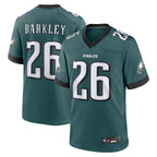 Silnrao P.Eagles #26 Saquon Barkley Player Midnight Green Game Stitched Jerseys