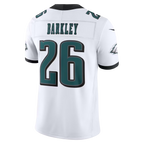 Silnrao P.Eagles #26 Saquon Barkley White Vapor F.U.S.E. Stitched Limited Jerseys