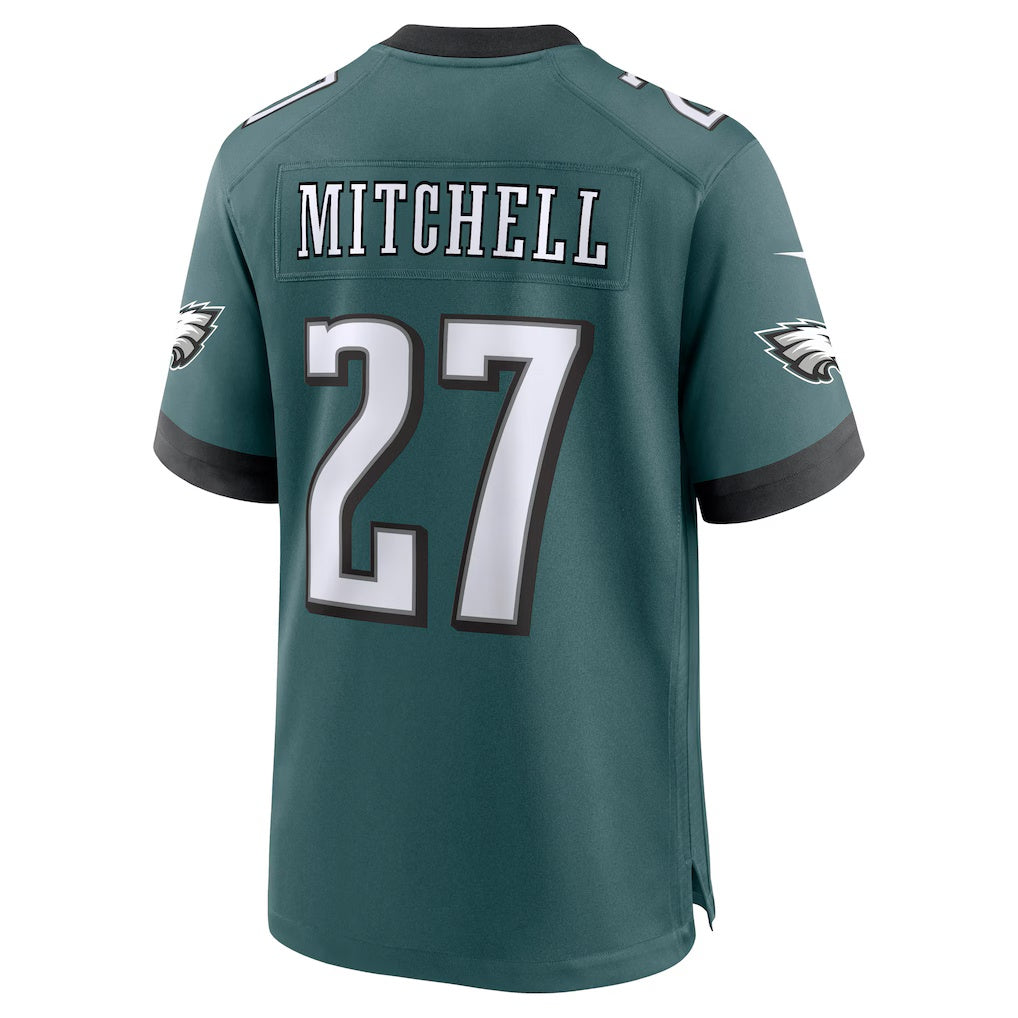 Silnrao P.Eagles #27 Quinyon Mitchell Midnight Green Player Game Stitched Jerseys