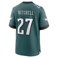 Silnrao P.Eagles #27 Quinyon Mitchell Midnight Green Team Game Stitched Jerseys