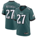Silnrao P.Eagles #27 Quinyon Mitchell Player Midnight Green Replica Game Stitched Jerseys
