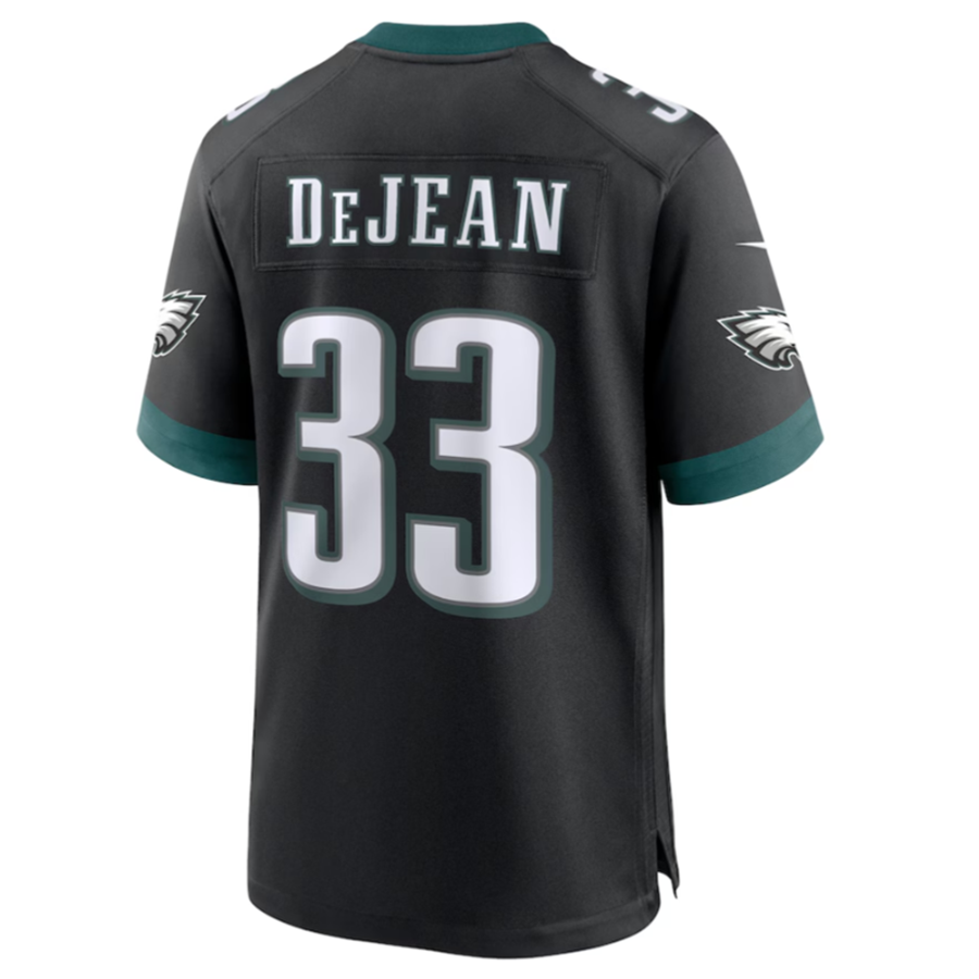 Silnrao P.Eagles #33 Cooper DeJean Black 2024 Draft Alternate Player Game Jersey Stitched American Stitched Jerseys