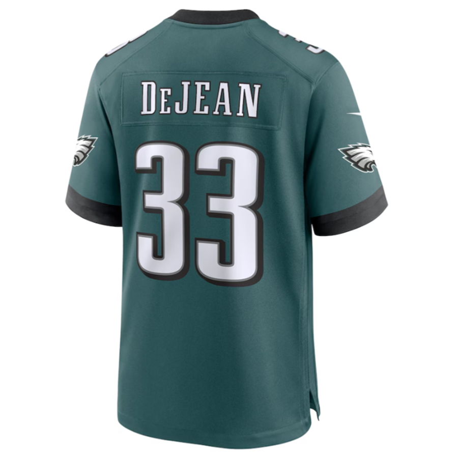 Silnrao P.Eagles #33 Cooper DeJean Green 2024 Draft Alternate Player Game Jersey Stitched American Stitched Jerseys