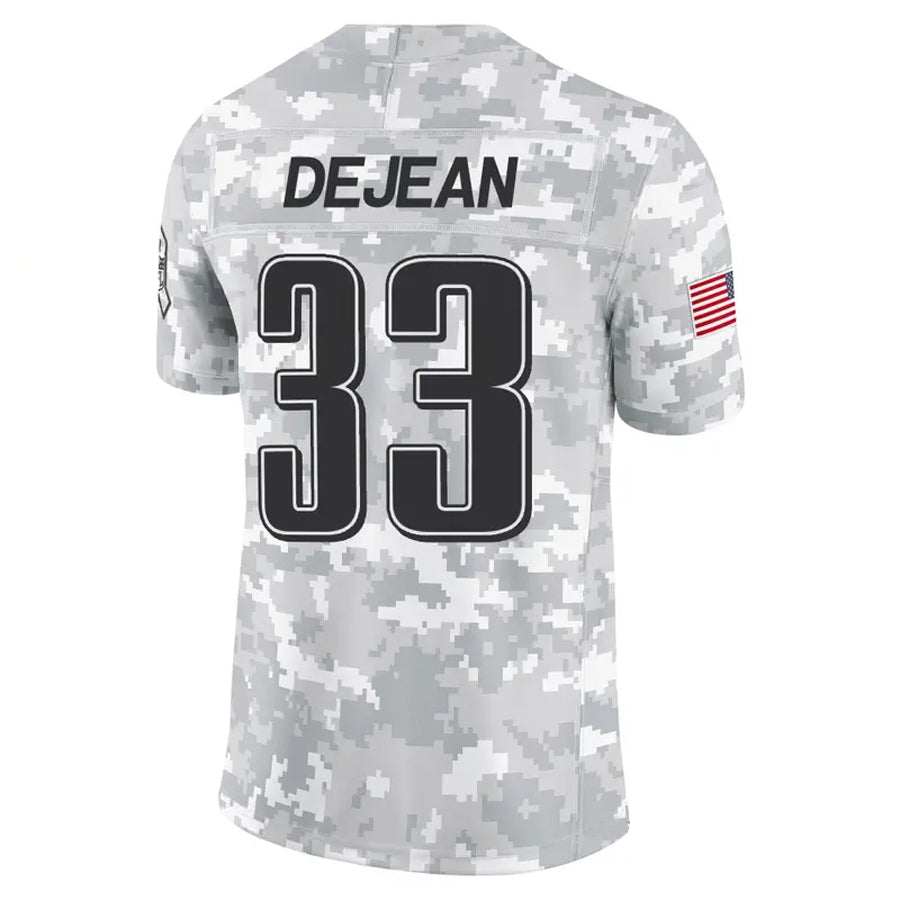 Silnrao P.Eagles #33 Cooper DeJean Player Arctic Camo Salute to Service Limited Stitched Jerseys