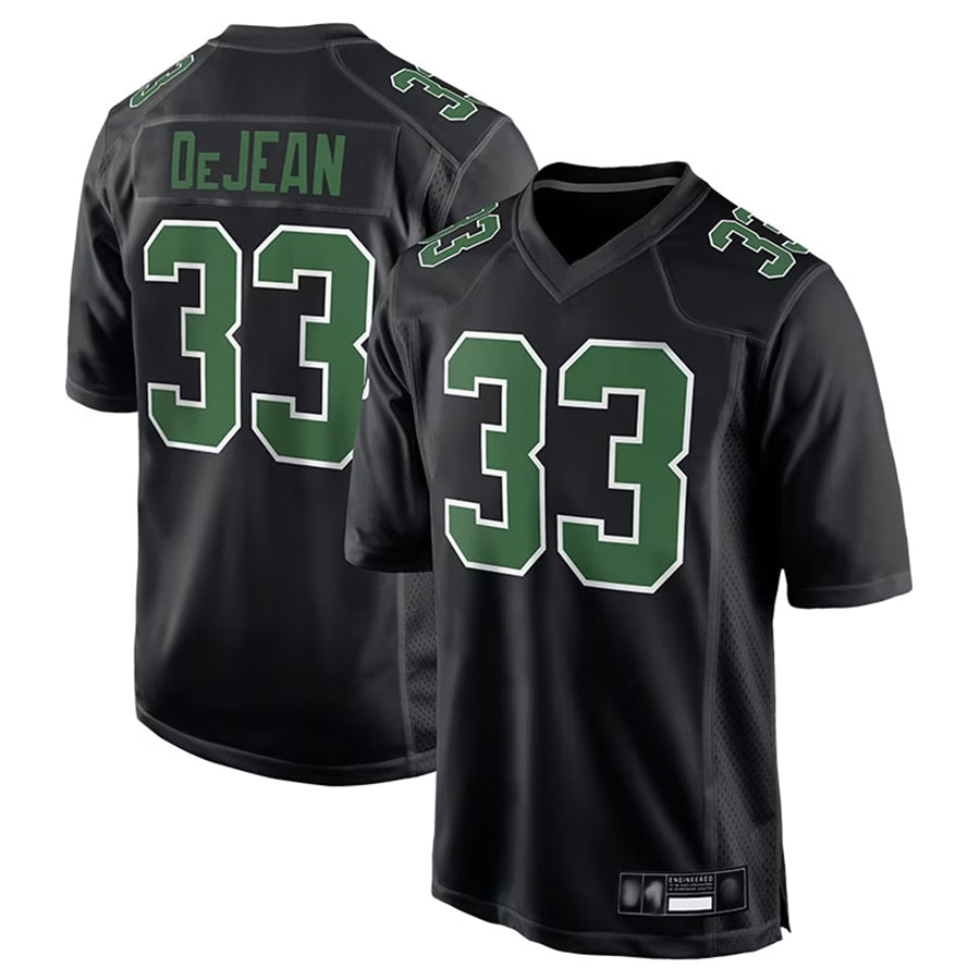 Silnrao P.Eagles #33 Cooper DeJean Player Black Carbon Kelly Stitched Jerseys