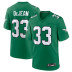 Silnrao P.Eagles #33 Cooper DeJean Player Kelly Green Replica Game Baseball Stitched Jerseys