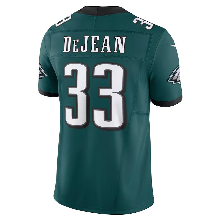 Silnrao P.Eagles #33 Cooper DeJean Player Midnight Green Vapor F.U.S.E. Limited Stitched Jerseys