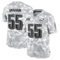 Silnrao P.Eagles #55 Brandon Graham Player Arctic Camo Salute to Service Limited Stitched Jerseys