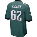Silnrao P.Eagles #62 Jason Kelce Midnight Green Game Stitched Jerseys