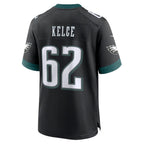 P.Eagles #62 Jason Kelce Player Black Home Game Stitched Jerseys