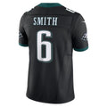 Silnrao P.Eagles #6 DeVonta Smith Black Alternate Vapor F.U.S.E. Limited Stitched Jerseys