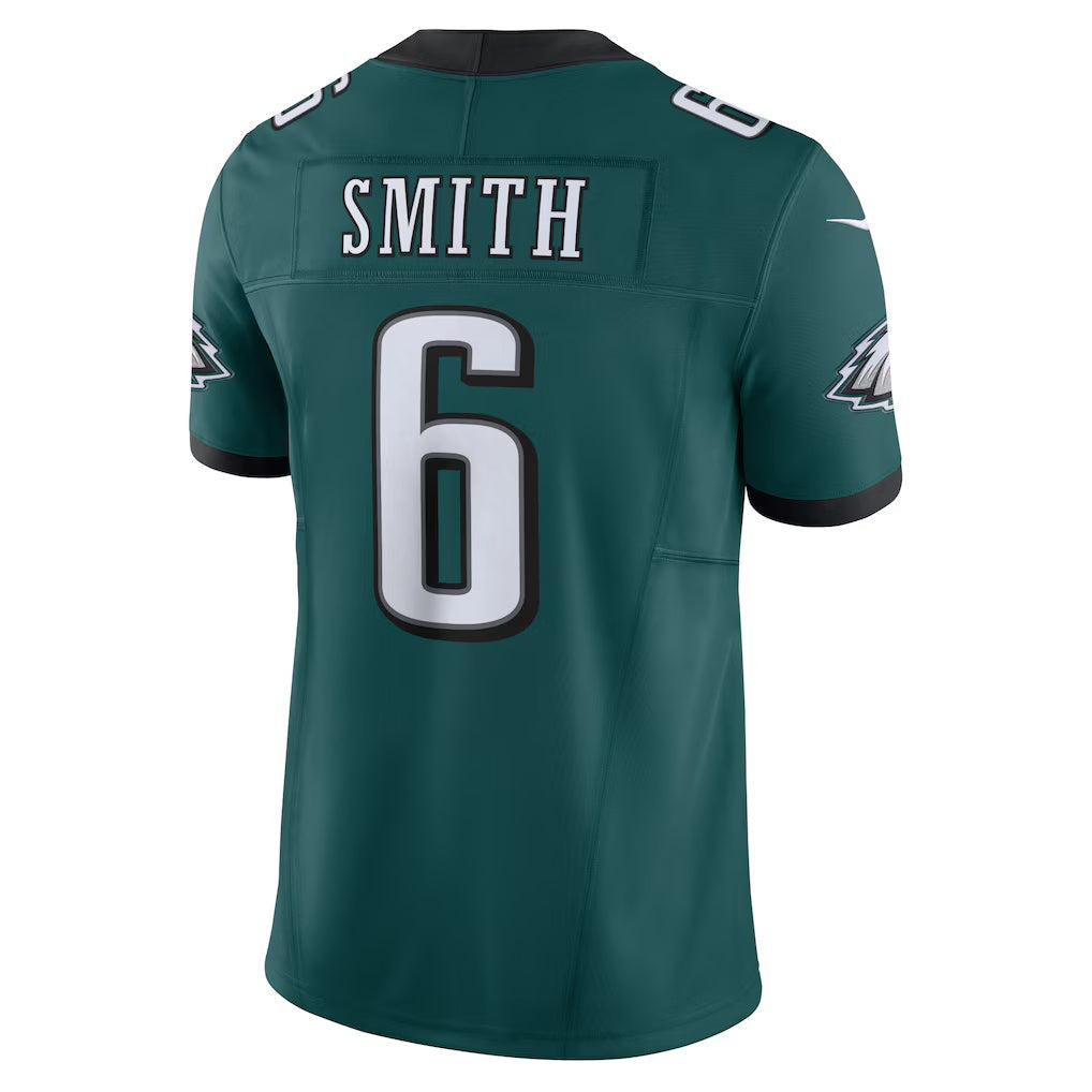 Silnrao P.Eagles #6 DeVonta Smith Green Vapor F.U.S.E. Limited Stitched Jerseys