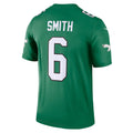 Silnrao P.Eagles #6 DeVonta Smith Kelly Green Legend Player Performance Top Stitched Jerseys