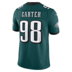 Silnrao P.Eagles #98  Jalen Carter Midnight Green Team Vapor F.U.S.E. Stitched Limited Jerseys