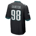 Silnrao P.Eagles #98 Jalen Carter Player Black Alternate Game Stitched Jerseys