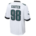 Silnrao P.Eagles #98 Jalen Carter White Game Jersey Stitched American Stitched Jerseys