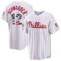 Silnrao P.Phillies #12 Kyle Schwarber White 2026 All-Star Edition Stars & Stripes Stadium Jerseys