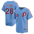 Silnrao  P.Phillies #28 Alec Bohm Player Light Blue Home Limited Stitched Jerseys