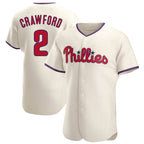 Silnrao P.Phillies #2 Justin Crawford Player Cream Home Limited Elite Stitched Jerseys