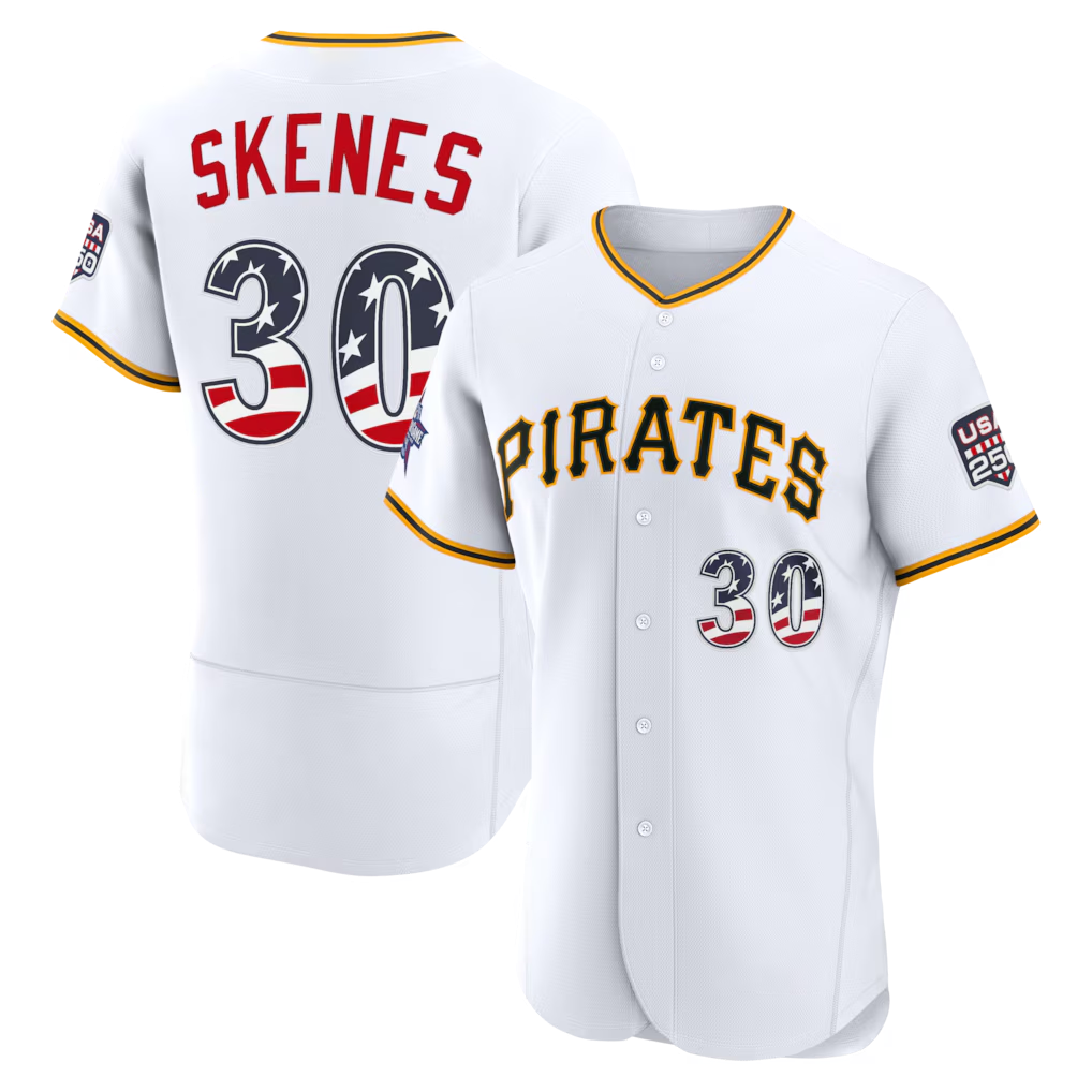 Silnrao P.Phillies #30 Paul Skenes White 2026 All-Star Edition Stars & Stripes Stadium Jerseys-1