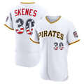 Silnrao P.Phillies #30 Paul Skenes White 2026 All-Star Edition Stars & Stripes Stadium Jerseys-1