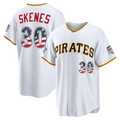 Silnrao P.Phillies #30 Paul Skenes White 2026 All-Star Edition Stars & Stripes Stadium Jerseys