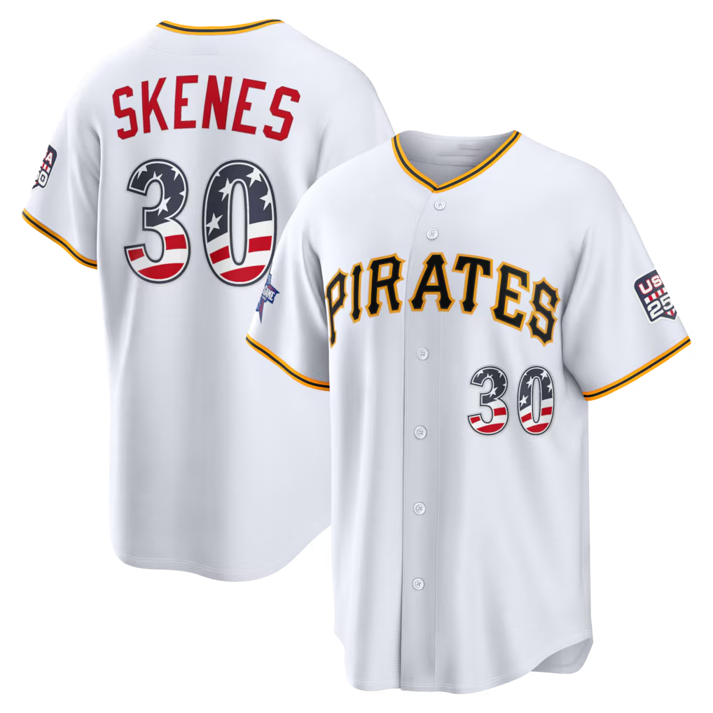 Silnrao P.Phillies #30 Paul Skenes White 2026 All-Star Edition Stars & Stripes Stadium Jerseys
