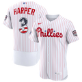 Silnrao P.Phillies #3 Bryce Harper White 2026 All-Star Edition Stars & Stripes Stadium Jerseys-1